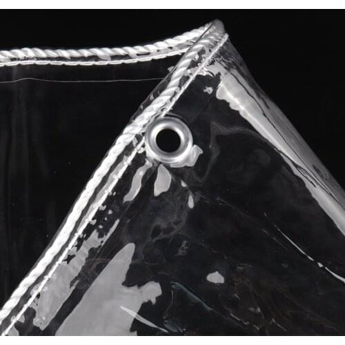 Big Size 0.3mm Thick Clear PVC Rainproof Cloth Garden Tarpaulin Balcony Bonsai Succulent Plants Waterproof Cover Gazebos Tarp