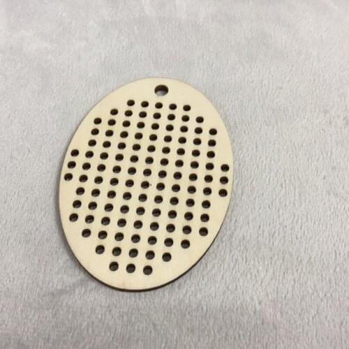 Blank for cross stitch, Oval, for jewelry earrings Keyring