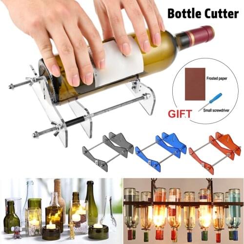 Glass Bottle Cutter Acrylic Adjustable DIY Bottle Cutting Machine For Wine/Beer Bottles