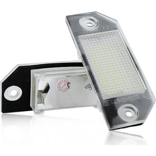 LED CANBUS License Plate Lights Base For Focus MK2 2003~2008, C-MAX I 2003~ AUTO Number Plate Lamp No error