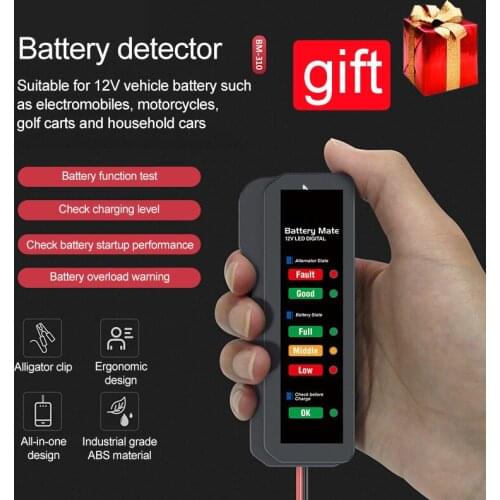 2020 Car Battery Tester brake fluid tester digital circuit tester 12v batteria tester batery tester for auto car