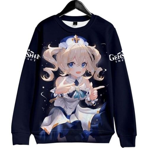 Genshin Impact Hu Tao 3D Print O-neck Sweatshirt Hoodie Fashion Long Sleeve Sweatshirts Streetwear Y2K Pullover Classic Clothes