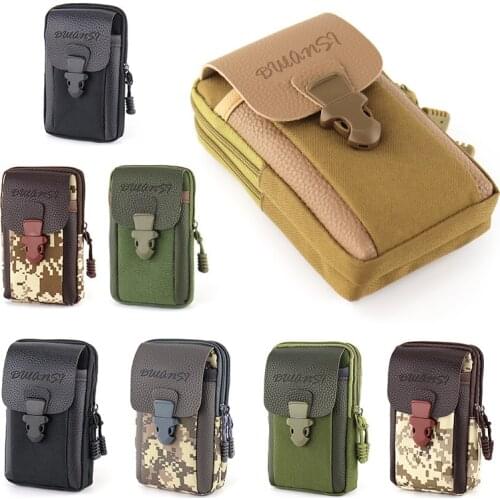 Universal Canvas Multifunction Mobile Phone Bag For Samsung/iPhone/Huawei/HTC/LG/Xiaomi Wallet Case Belt Pouch Coin Purse Cover