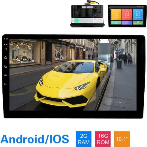 Universal 1 Din Car Player GPS Navigation WIFI Bluetooth Player Remote Control 10.1" Touch Screen Car Audio Stereo Radio