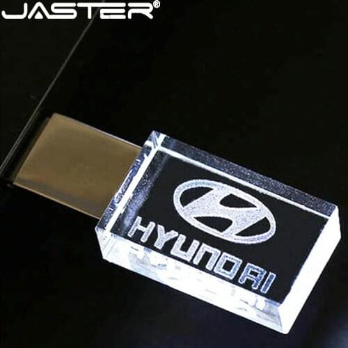 Modern Hyundai crystal metal USB flash drive pendrive 4GB 8GB 16GB 32GB 64GB 128GB External Storage memory stick u disk