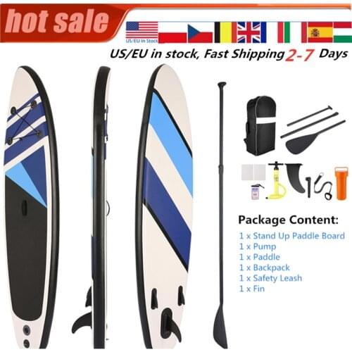 Paddle surf Stand Up Paddleboards Inflatable Deck Surfboard sup board bag, paddle, fin, air pumprepair kit Kayak Surfing Board