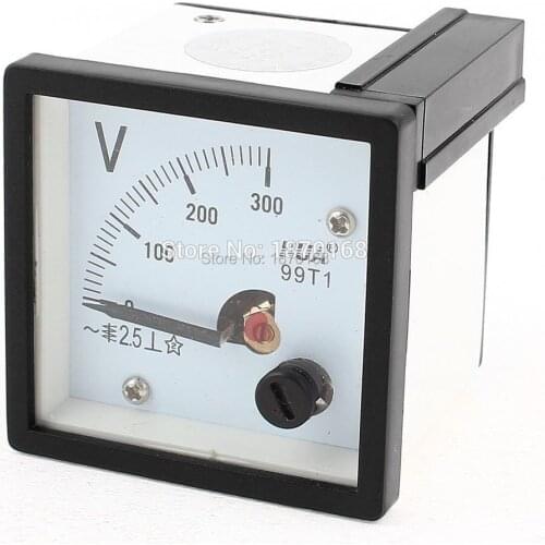 AC 300V Measuring Range Panel Mounting Voltmeter 99T1-V 48mm x 48mm