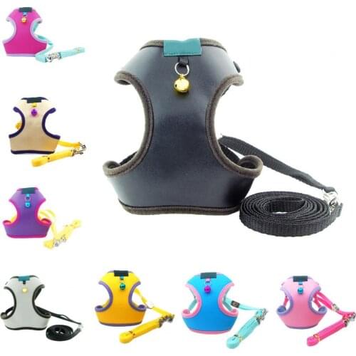 Breathable Durable Dog Harness Breathable Convenient Dual Use Pet Vest Harness Leash for Small Dogs Collars Accessories Supplies