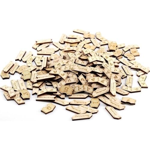 MTG Ability, Loyalty and +1/+1 Counters Set of 194 Wood Keyword, Magic Tokens Compatible with Magic The Gathering