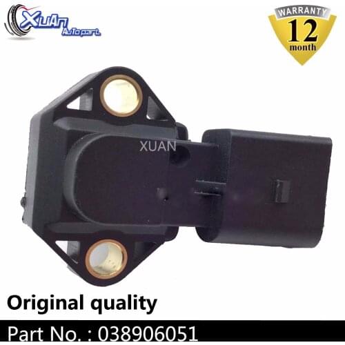XUAN 038906051 2.5 BAR Manifold Absolute Pressure MAP Sensor For Volkswagen Beetle Golf Passat BORA CADDY SHARAN 1.8L 1.9L