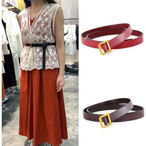 Women Fashion Waist Belt Narrow Stretch Dress Belt Thin Buckle Waistband Cowboy Strap Ondildo Corset Belt Belts for Women