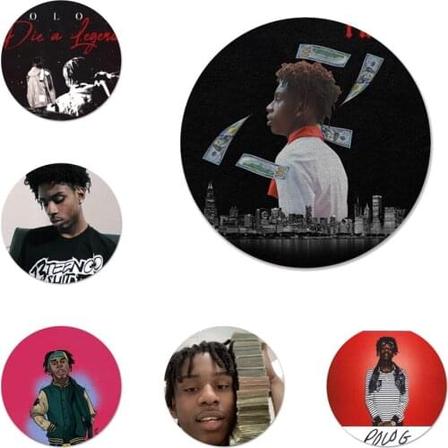 Rapper Polo G Icons Pins Badge Decoration Brooches Metal Badges For Backpack Decoration 58mm