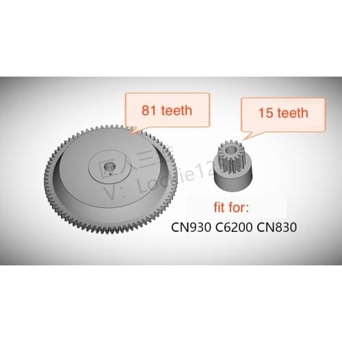 2pcs 81 teeth 15 teeth Plastic spur gear for Grundig CN930 C6200 CN830 cassette deck audio player 6200 Automatic 1975
