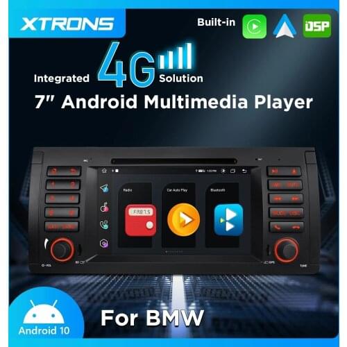 XTRONS 7" Android 10.0 Car DVD Player for BMW X5 E53 1999 2000 2001 2002 2003 2004 2005 2006 Radio 4G WIFI DSP Carplay 4+64GB