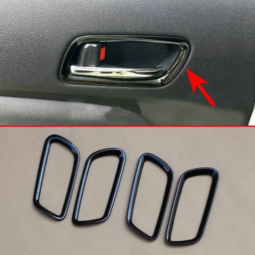 For 2016-2020 2021 Toyota Prius Prime XW50 Interior Door Handle Cover Surrounds Glossy Black