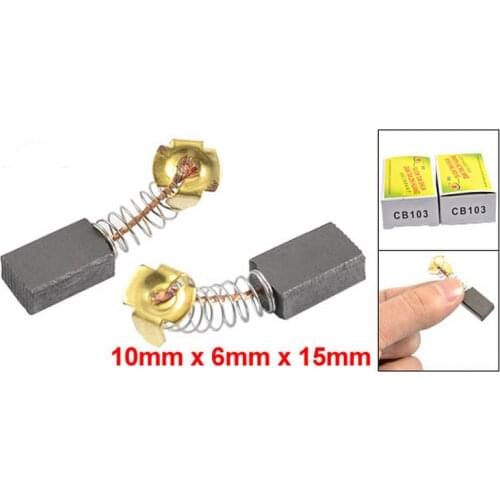 40 Pcs DC Electric Motor 25/64" x 15/32" x 19/32" Carbon Brushes