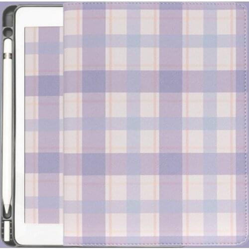 Plaid cover for Applefor ipad 10.2 2020 case with pen slot for ipad Pro11 protective cover 2019 new Air3 Pro10.5 inch 10.2 mini5