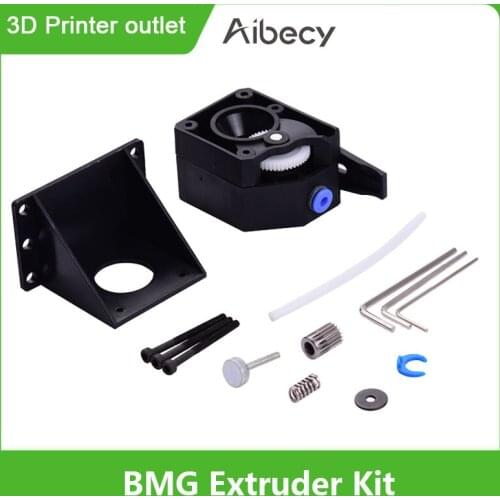 Aibecy BMG Extruder Kit Dual Drive Extruder with Motor Bracket PTFE Tube Hexagon Wrench Screws for 3D Printers