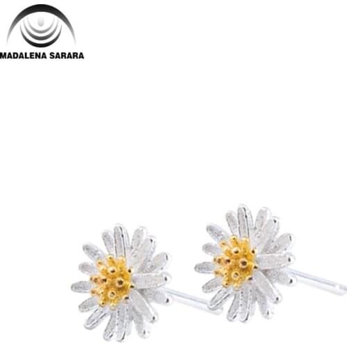 MADALENA SARARA Fashion Small Flower Elegant S925 earrings Stud Simple Design