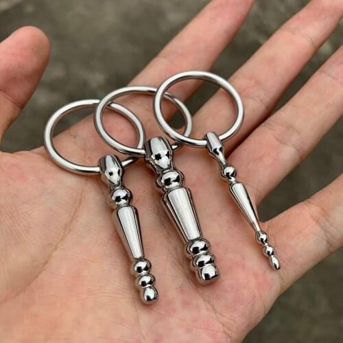 Metal Penis Plug 3Pcs/Set Urethral Dilator Male Masturbation Rod Urinary Plug Sex Toys For Men Urethra Sound Penis Plug Adult 18