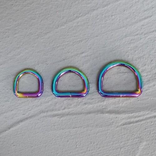 1 Pcs 15mm/20mm/25mm Metal High Quality Hand Bag Purse Strap Belt Dog Collar Chain Web D Ring Buckle DIY Accessories