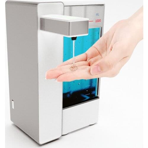 PUPWONG Metal Hand Sanitizer Dispenser 1000ml Automatic Touchless Sensor Liquid Soap Dispenser for Kitchen Bathroom
