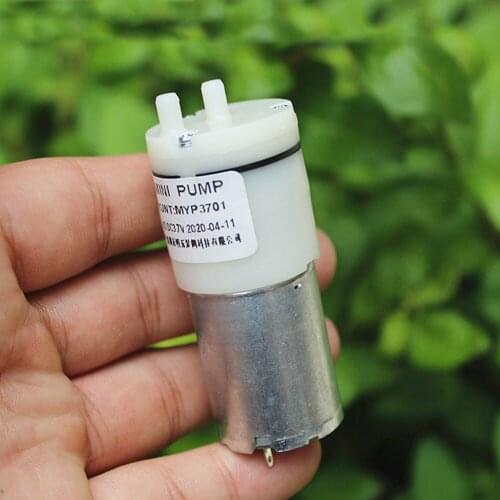 DC 3V-5V Mini 370 mute electric air pump, miniature fish breeding oxygen pump, small negative pressure pump, self-priming pump