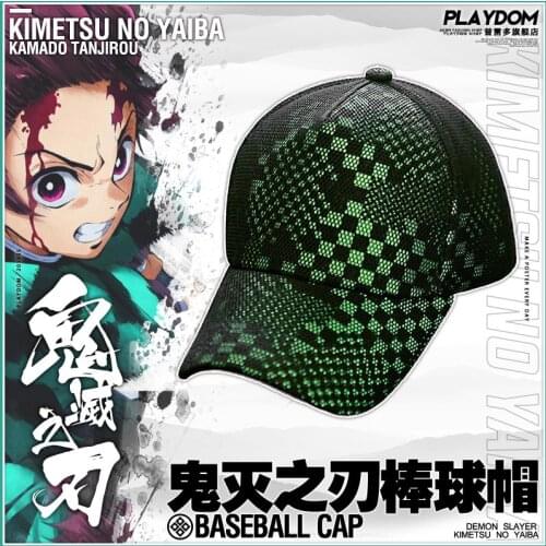 Fashion Caps Anime Demon Slayer: Kimetsu no Yaiba Kamado Tanjirou Casual Cap Cosplay Hip Hop Men Women Baseball Hat Cap Costume