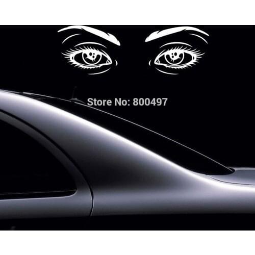 New Arrivals Funny Design Car Decoration Sexy Girl Eyes Reflective Silver Black Stickers Car Whole Body Any Body Decal
