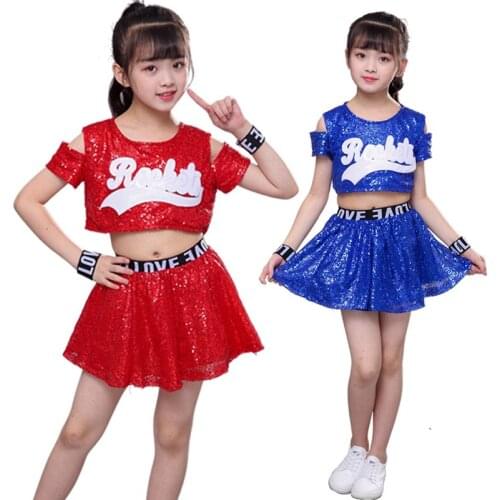 New Children Jazz Dance Modern Dance Costume Fashion Kids Latin Ballroom Dancing Dress Stage Show Dresses Jazz Costumes For Girl