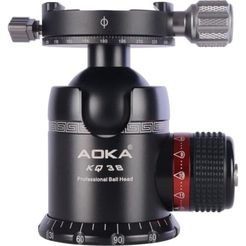 AOKA 360 degree panoramic tripod ball head ballhead for camera with quick release plate