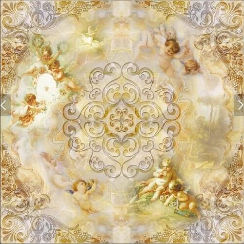 Custom ceiling wallpaper. Angel stone wall murals for the living room bedroom ceiling background wall vinyl papel de parede