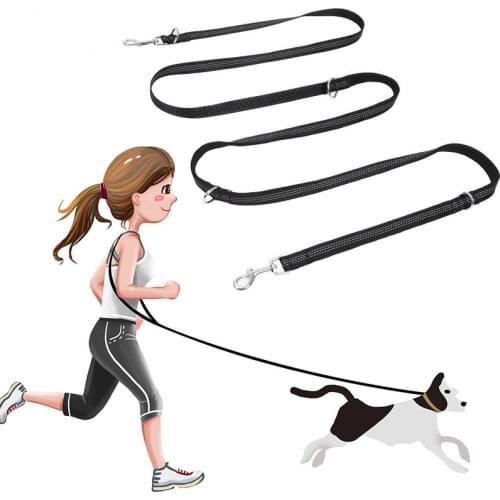 Dog Leash Reflective Double Leashes for Dogs Walking Nylon Dog Leash Walker Multifunction Dogs Leashes for Training Accessories