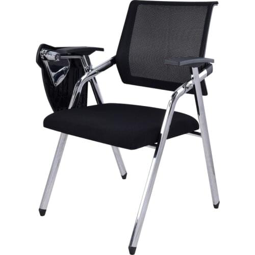 School Furniture Mesh Foldable meeting room visiting Student Reception office table study chairs with writing pad