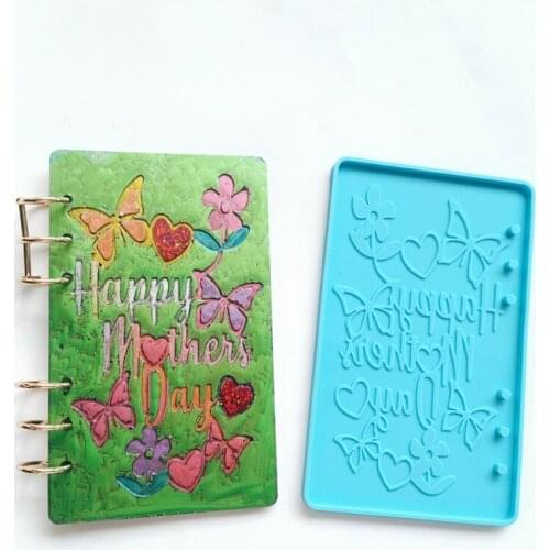 2021 New Resin Epoxy DIY Notebook A6 Cover Silicone Mold Jewelry Making