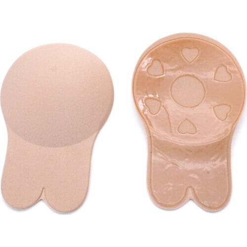 2Pair Strapless Adhesive Bra Self Lifting Sticky Bra Breast Pasties Cover Silicone Invisible Pad Enhancer Push Up Bras for Women