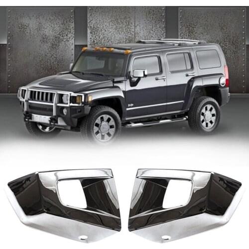 Car Front Bumper Corner Cover Trim Chrome for Hummer H3 SUV SUT 2005-2007