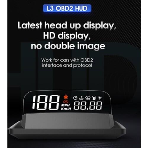 Universal Head UP Display OBD2 Interface Mileage Measurement No Double Image