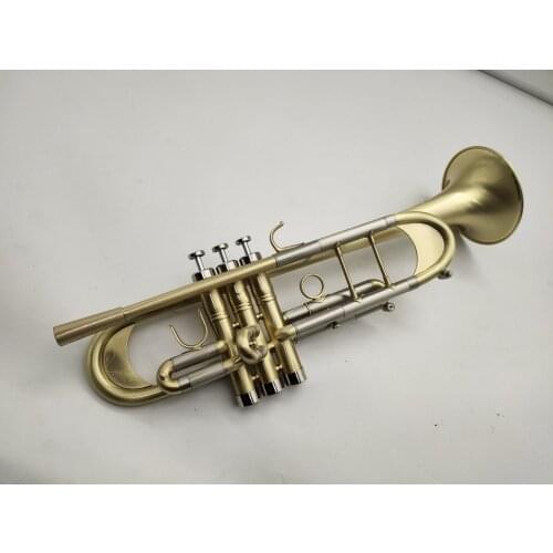 High Quality Trumpet C to B Tune Brass Plated Professional Musical Instrument With Case Free Shipping