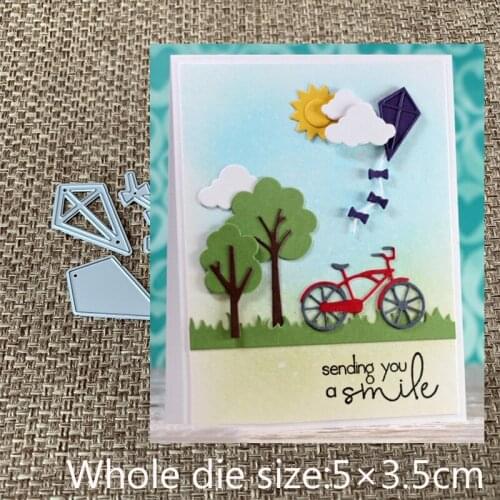 XLDesign Craft Metal Cutting Dies cut die 3pcs Bow kite decoration Scrapbooking Album Paper Card Craft Embossing Die Cuts