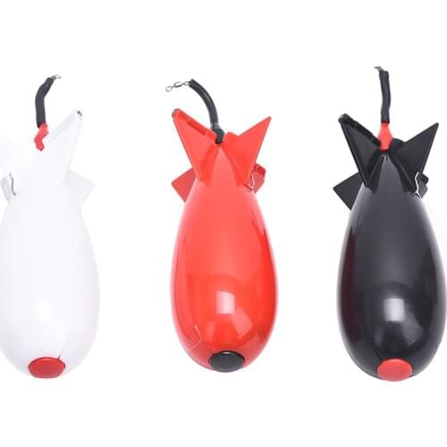 1PCS White/Black/Red Good Quality Carp Fishing Rockets Spod Bomb Tackle Feeders Float Bait Holder Accessories Fishing Tool
