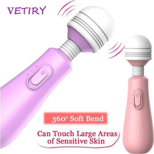 2 Speeds AV Magic Wand G Spot Dildo Vibrator Clitoris Stimulator Body Massager Sex Toys For Woman Female Masturbation Sex Shop