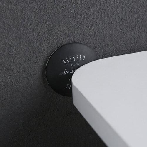 4pcs Wall Protector Door Handle Silicone Bumper Guard Stopper Self Adhesive Rubber Round Home Back Door Crash Pads