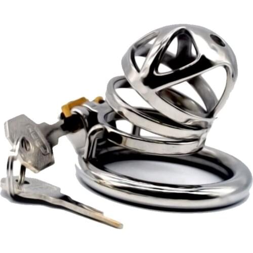 Stainless Steel Chastity Bondage Device Cockrings Male Chastity Cage Metal Round Penis Rings Sex Slave Sex Toys for Men G253C