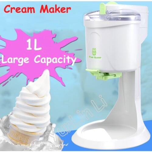 Household DIY Ice Maker Cream Machine Automatic 1L Hard Cone Ice Cream Maker Large Capacity Fruit Ice Cream Maker