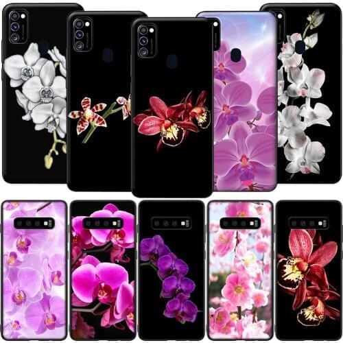 GX167 Orchid Flowers Case for Samsung A10S A20S A40S A50S A70S A51 A71 A81 A91 M11 M30S M31S M21 M51 A02S A42