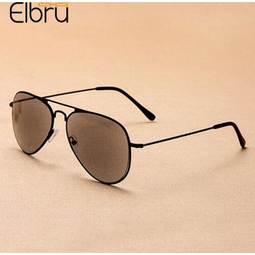 Elbru Fashion Ultralight Pilot Reading Glasses Men Driving Sunglasses Resin Gray Lens Presbyopic Eyeglasses Diopters +1.0 +4.0