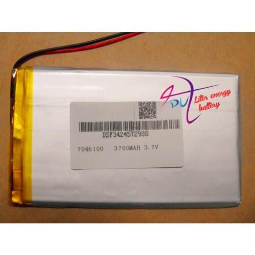Size 7045100 3.7V 3700mah Lithium polymer Battery with Protection Board For PDA Tablet PCs Digital Product