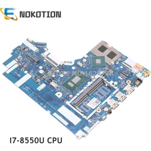 NOKOTION For Lenovo 320-15IKB 520-15IKB motherboard SR3LC I7-8550U CPU 5B20Q15583 EG521 EG522 EZ511 EG721 NM-B452 MAIN BOARD