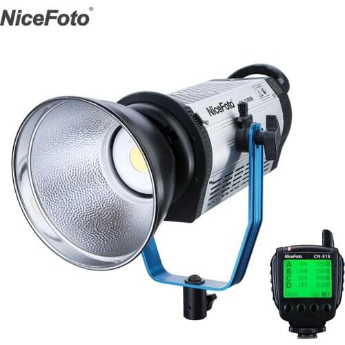NiceFoto HA-2300B 230W 5500K COB LED Video Light Film Studio Lighting CRI 97+ 25000LM Super-Cooling APP+2.4G Remote Control